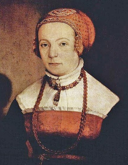 1545 bodice  Christoph Amberger (1505-1562) A Woman